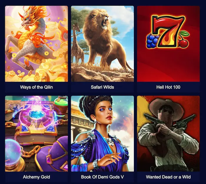 CaptainSpins Casino games
